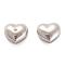 Non-Tarnish 304 Stainless Steel Beads, Heart, Stainless Steel Color, 9x10.5x6mm, Hole: 1.8mm