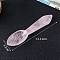 Natural Rose Quartz Carved Healing Spoon Figurines, Reiki Energy Stone Display Decorations, 130~140x35mm