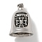 304 Stainless Steel Big Pendants, Hanging Bell Charm, Cross, 34x26mm, Hole: 8x4mm