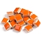 Square Shape Porcelain Mosaic Tiles, for DIY Mosaic Art Crafts, Picture Frames and More, Dark Orange, 10x10mm, about 205pcs/set