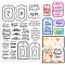 PVC Stamps, for DIY Scrapbooking, Photo Album Decorative, Cards Making, Stamp Sheets, Film Frame, Mixed Shapes, 21x14.8x0.3cm