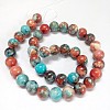 Synthetic Fossil Beads Strands X-G-L028-10mm-05-3