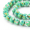 Handmade Polymer Clay Beads Strands CLAY-N008-055-02-3