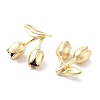 Brass Stud Earrings KK-B082-25G-2