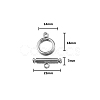 Stainless Steel Toggle Clasps PW-WG419A3-06-2