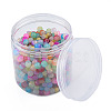 Baking Painted Glass Flat Round Beads DGLA-T003-002-3