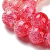 Spray Painted Crackle Glass Beads Strands DGLA-C002-10mm-06-4