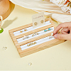 3-Slot Rectangle Bamboo Ring Display Tray Stands RDIS-WH0002-27A-5