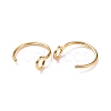 316 Stainless Steel Hoop Nose Rings AJEW-G037-01A-G-2