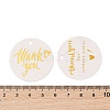 100Pcs Hot Stamping Paper Thank You Printed Gift Tags CDIS-H007-05-3