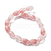 Cherry Quartz Glss Beads Strands G-P520-C04-01-3
