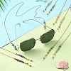 Natural Mixed Gemstone Chips Beaded Eyeglasses Chains AJEW-EH00390-2