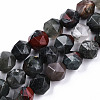 Natural African Bloodstone Beads Strands G-S368-008C-1