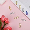 12Pcs 3 Colors Ion Plating(IP) 304 Stainless Steel Connector Charms STAS-SZ0002-96-4