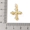 Rack Plating Brass Micro Pave Cubic Zirconia Pendants KK-Z047-08G-01-RS-3