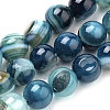 Natural Striped Agate/Banded Agate Beads Strands X-G-S259-04C-10mm-1