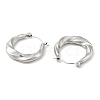304 Stainless Steel Hoop Earrings for Women STAS-D084-22P-2