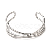 Non-Tarnish 304 Stainless Steel Wire Wrap Cuff Bangles BJEW-Q773-06B-P-2