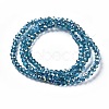 Electroplate Glass Faceted Rondelle Beads Strands EGLA-D020-3x2mm-43-2