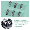 Unicraftale 6Pcs 304 Stainless Steel Beads STAS-UN0049-29-5