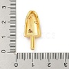 Rack Plating Brass Micro Pave Cubic Zirconia Pendants KK-P277-08G-4