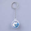 Shell and Sequins Plastic Ball Keychain KEYC-JKC00201-01-1
