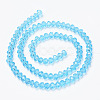 Glass Beads Strands EGLA-A034-T1mm-D08-2