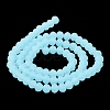 Imitation Jade Solid Color Glass Beads Strands EGLA-A034-J2mm-MD04-4