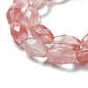 Cherry Quartz Glss Beads Strands G-P520-C04-01-4