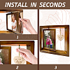Double Sided Wooden Rotating Photo Frames with DIY Word Aunt Heart DJEW-WH0056-001-4