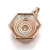 Brass Micro Pave Cubic Zirconia Jewelry Sets SJEW-F189-11KCG-3
