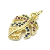 Brass Micro Pave Colorful Cubic Zirconia Pendants KK-H475-51G-2