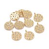 Brass Micro Pave Cubic Zirconia Pendants KK-D156-05G-D-3