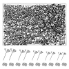 DICOSMETIC 500Pcs 5 Size 304 Stainless Steel Post Stud Earring Settings STAS-DC0014-77-1