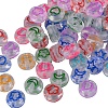 Transparent Clear Acrylic Enamel Beads sgMACR-SZ0001-12-1