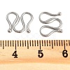 Non-Tarnish 304 Stainless Steel S-Hook Clasps STAS-L082-005P-3