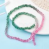 Transparent Baking Paint Glass Bead Strands GLAA-YW0003-17J-5