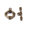 Tibetan Style Alloy Toggle Clasps MLF0141Y-NF-1
