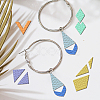 2Pcs 2 Style Acrylic Earring Handwork Template DIY-WH0572-001-5