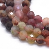 Natural Multi-Color Agate Beads  Strands G-D0013-19-3