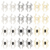 Pandahall 24Pcs 6 Color Glass Spider Pendant FIND-TA0003-07-2