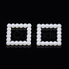 ABS Plastic Imitation Pearl Linking Rings OACR-S020-07-1