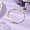 3Pcs 3 Style CCB Imitation Pearl White Jade Beads Bracelets Sets BJEW-JB11055-4