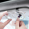 Plastic Car Eyeglasses Sunglasses Hanger Mount with Ticket Card Clip KY-WH0046-102-6