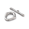 Non-Tarnish 304 Stainless Steel Toggle Clasps X-STAS-A092-04A-P-2