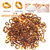 DICOSMETIC 480Pcs 6 Style Transparent Acrylic Linking Rings OACR-DC0001-03-4