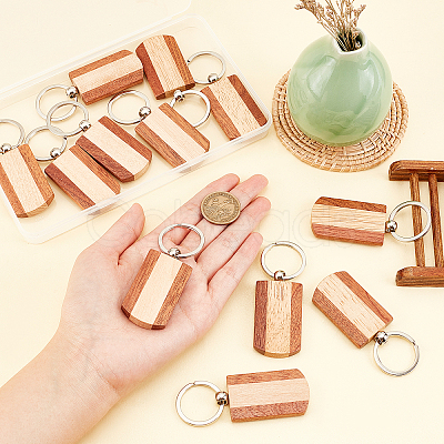 AHADERMAKER Wooden Keychain KEYC-GA0001-17-1