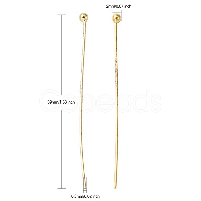 Brass Ball Head pins KK-L137-15G-NR-1