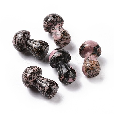 Natural Rhodonite GuaSha Stone G-A205-25S-1