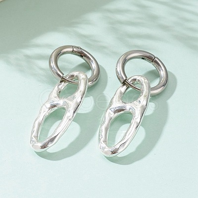 304 Stainless Steel Huggie Hoop Earrings EJEW-JE04473-1